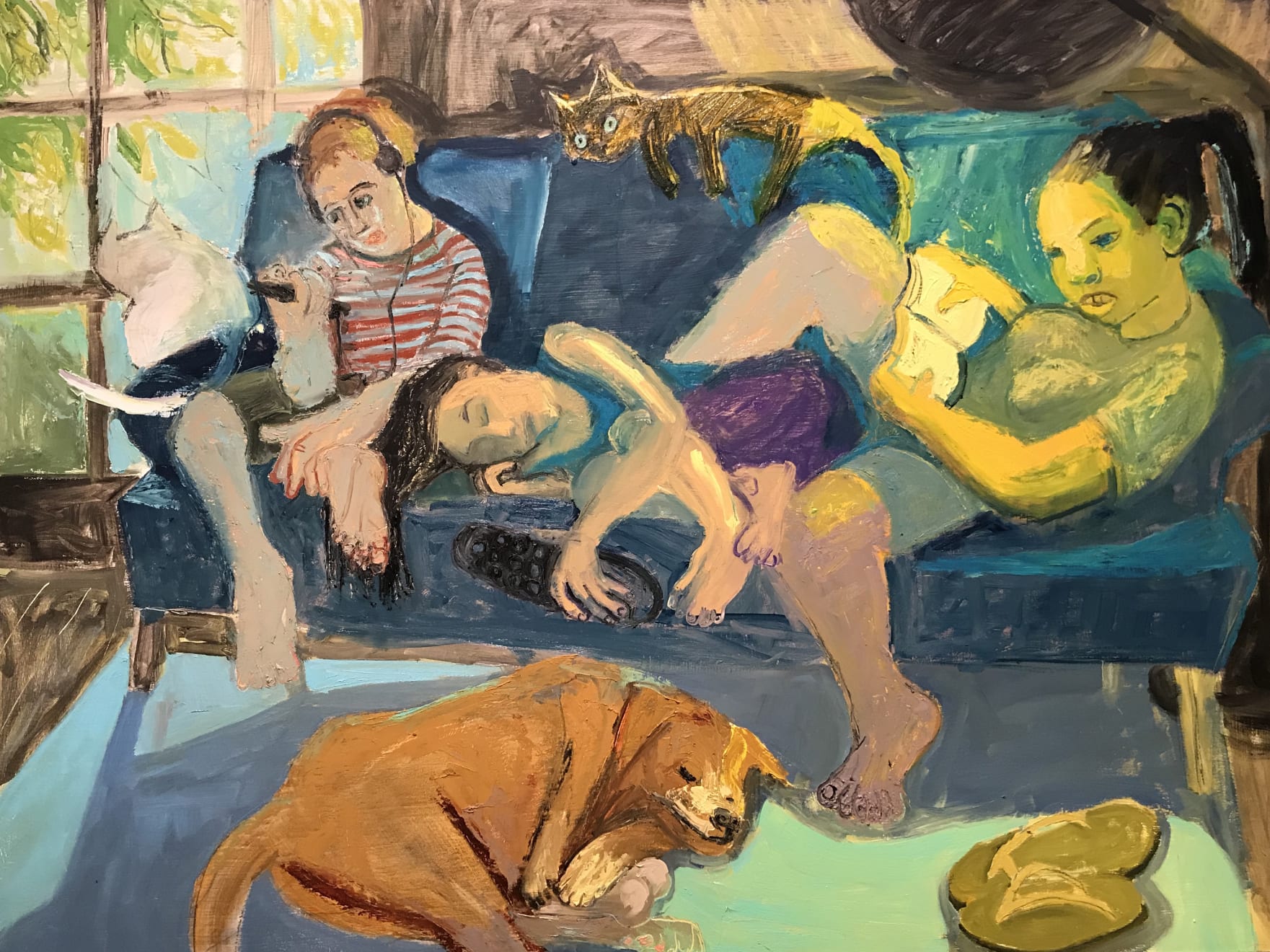 Ashley Norwood Cooper, Blue Sofa, 2018