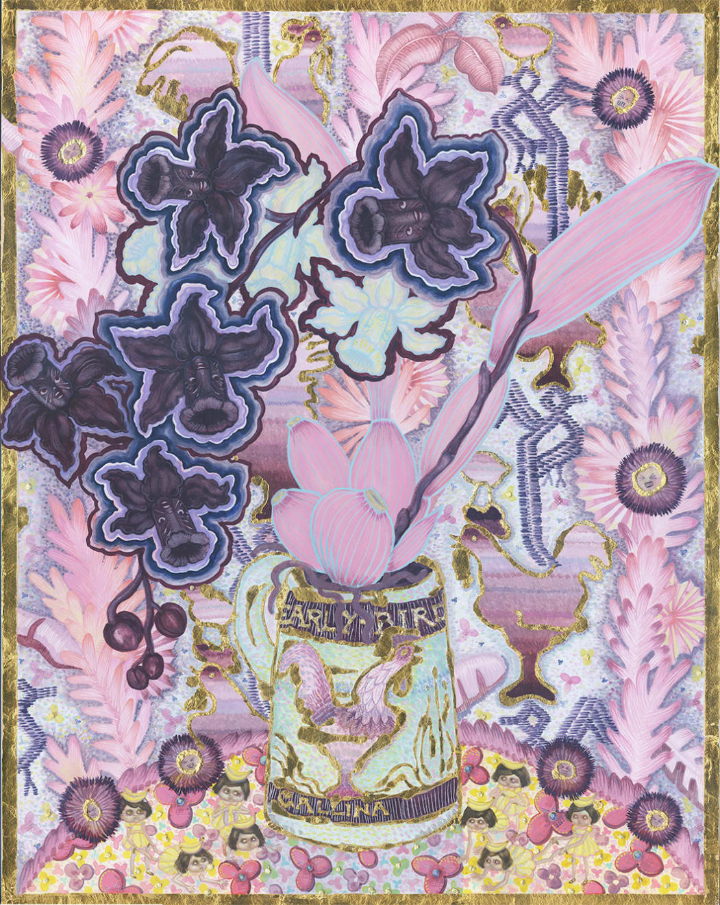 Larissa Bates, Early Bird Gallina after the Saturday Evening Girls: Proselytizing Progressivist with Disney Narcissus-Orchid Hybrid, 2016