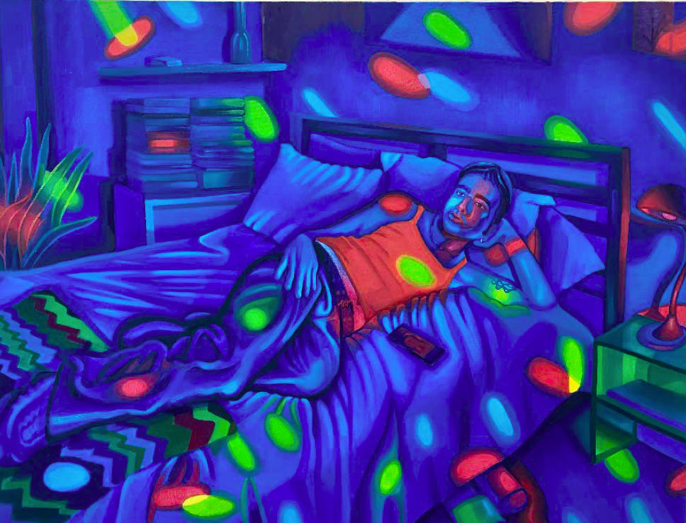 James Bartolacci, Self-Portrait at Night, 2020