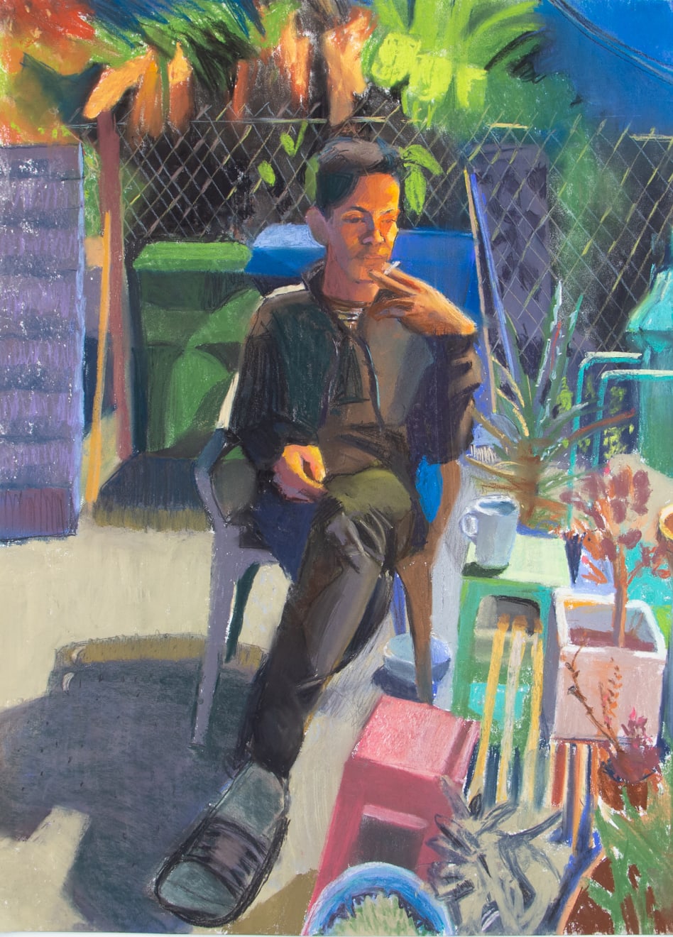Mikey Yates, Study for Billy's Backyard, 2020
