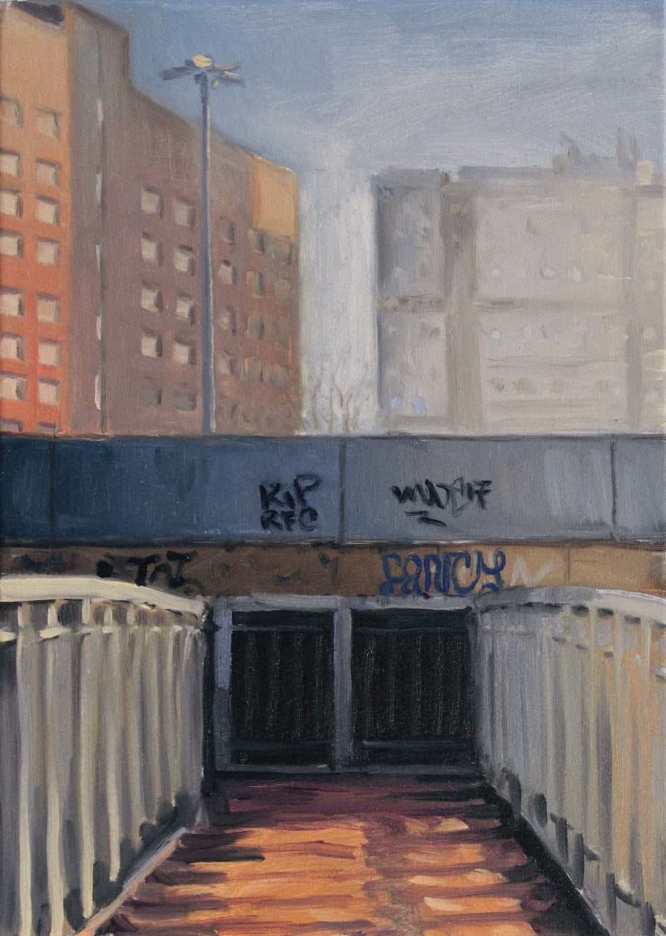Thomas Cameron, Graffiti on Bridge, 2022
