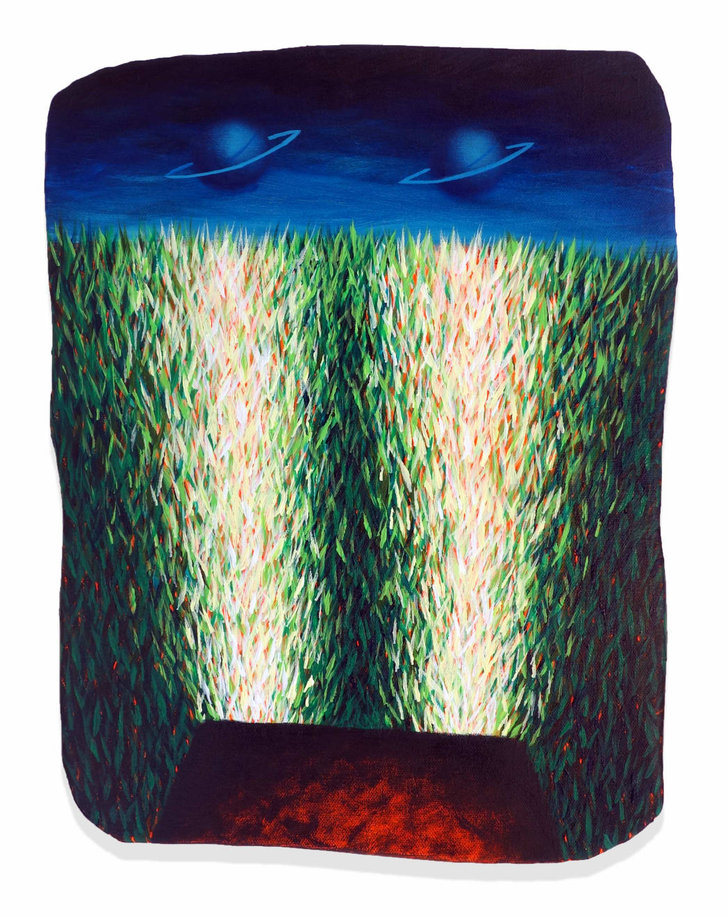 Eliot Greenwald, Night Car (Long Field), 2020