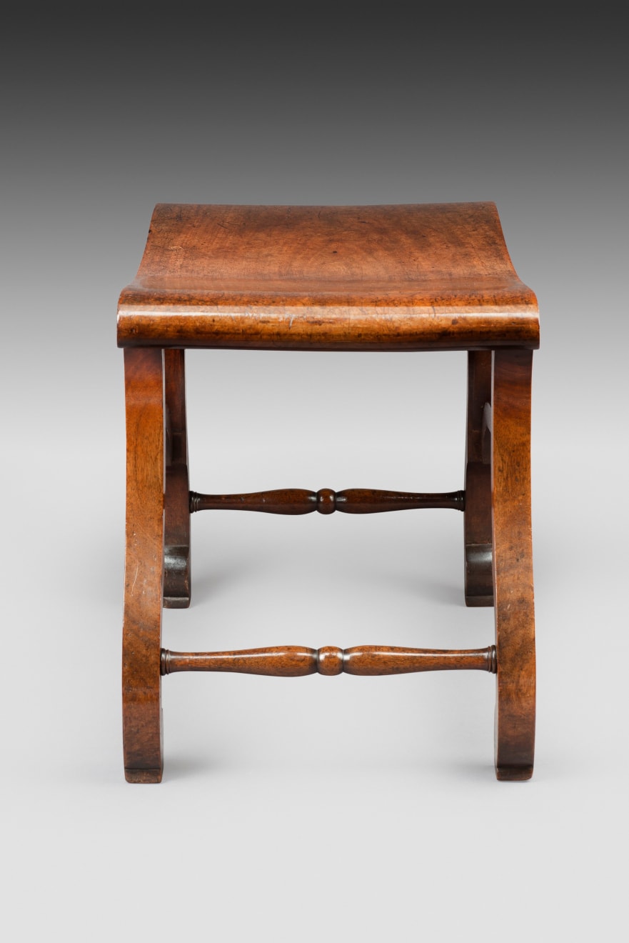 Coulborn antiques mahogany stool attributed to Chippendale