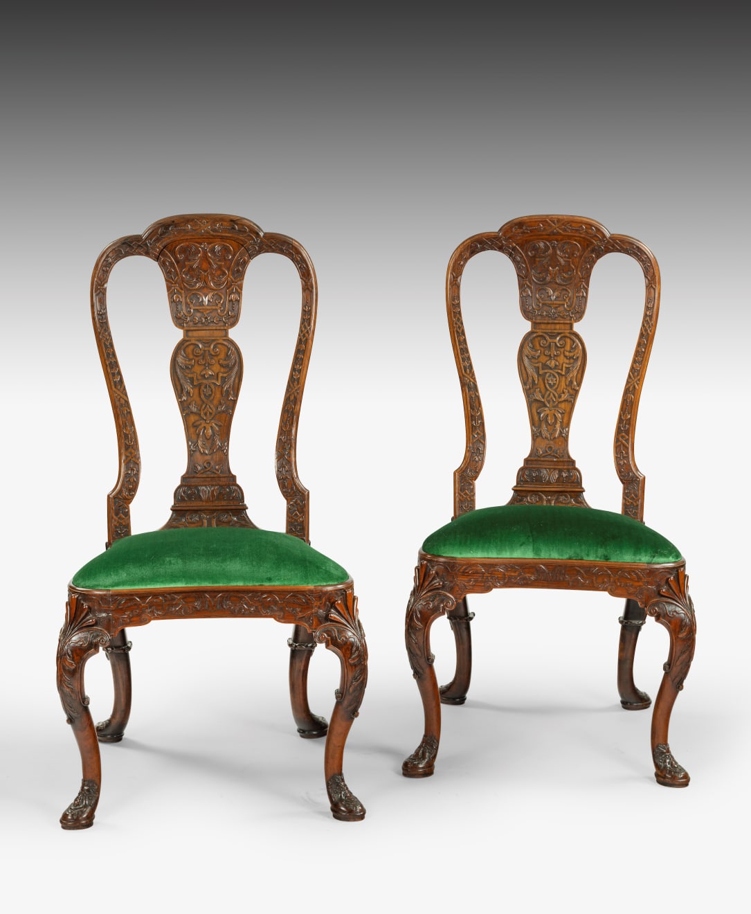 Coulborn antique 18th century Pair of Chinese Export Chairs