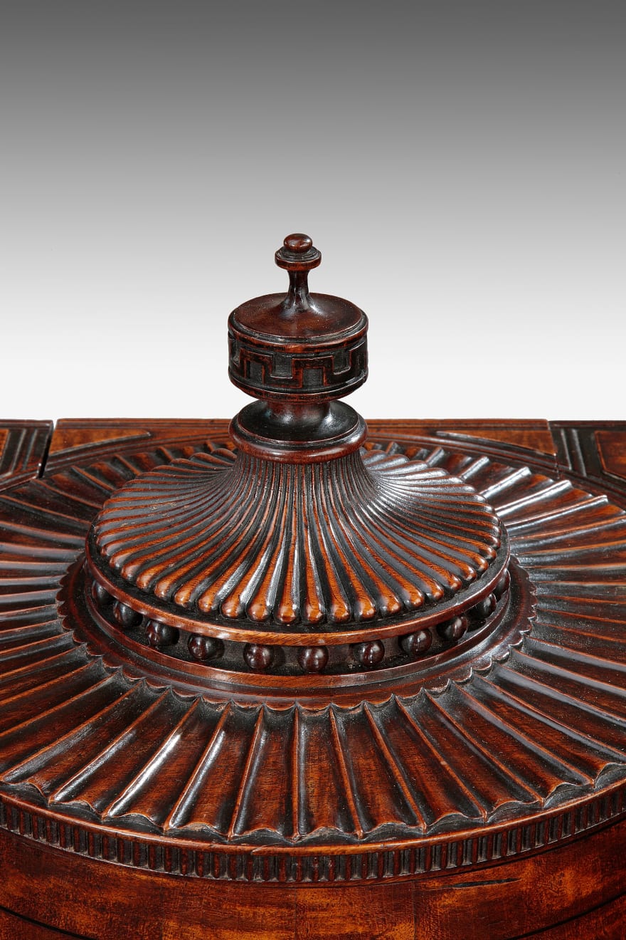 Pair of George III Mahogany Knife Boxes