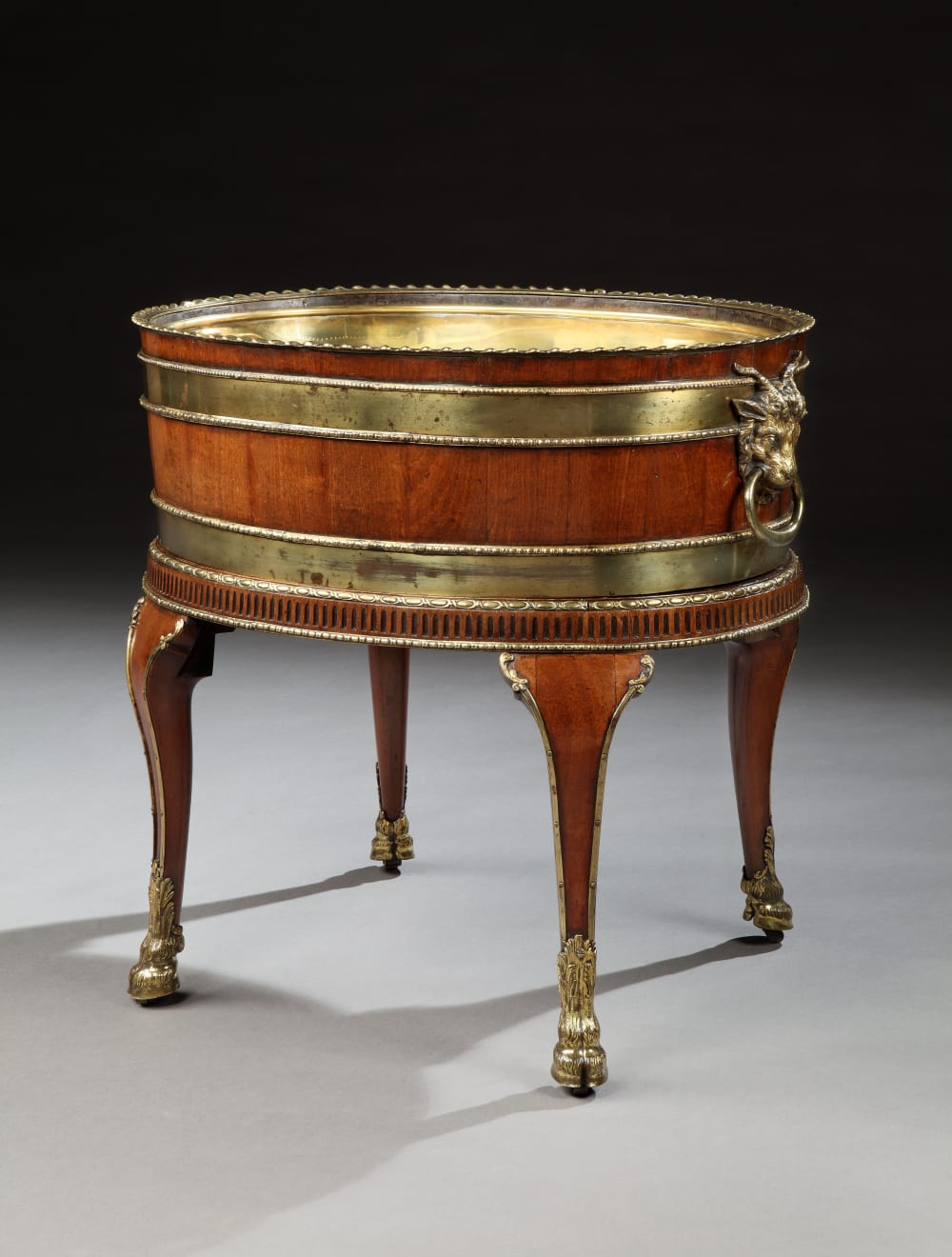 Coulborn antique The Duke of Leeds’ George III Ormolu-Mounted Mahogany Wine Cooler Attributed to Samuel Norman