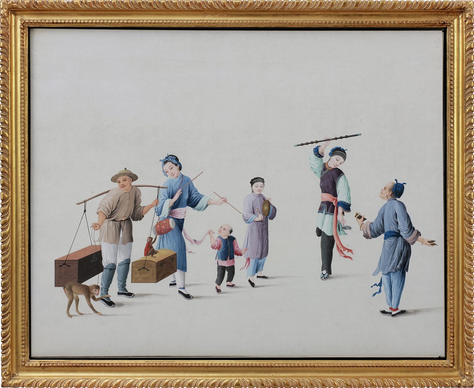 Rare Set of 20 Chinese Export Watercolours Representing The Customs and Trades of China