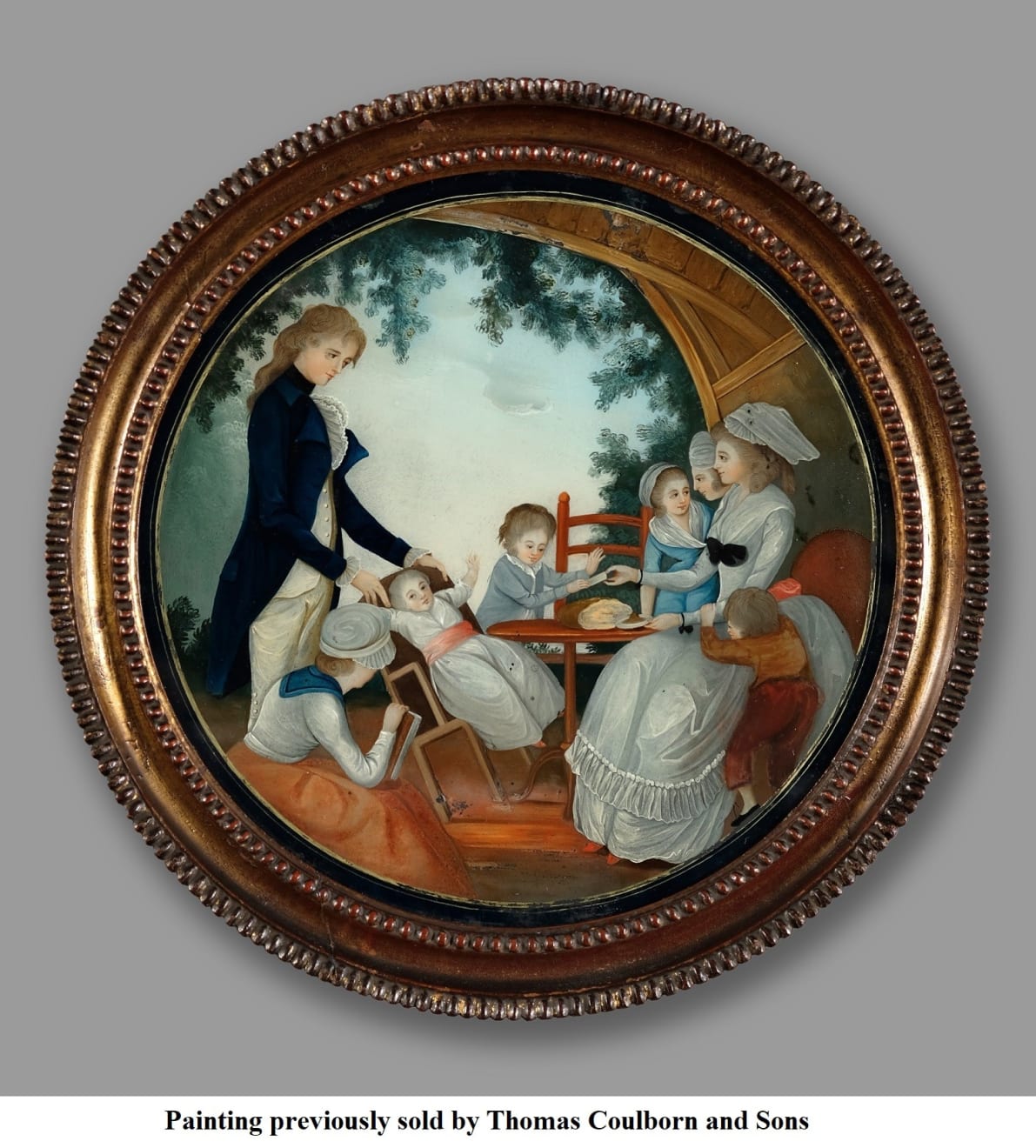 Chinese Export Glass Painting sold by Thomas Coulborn and Sons