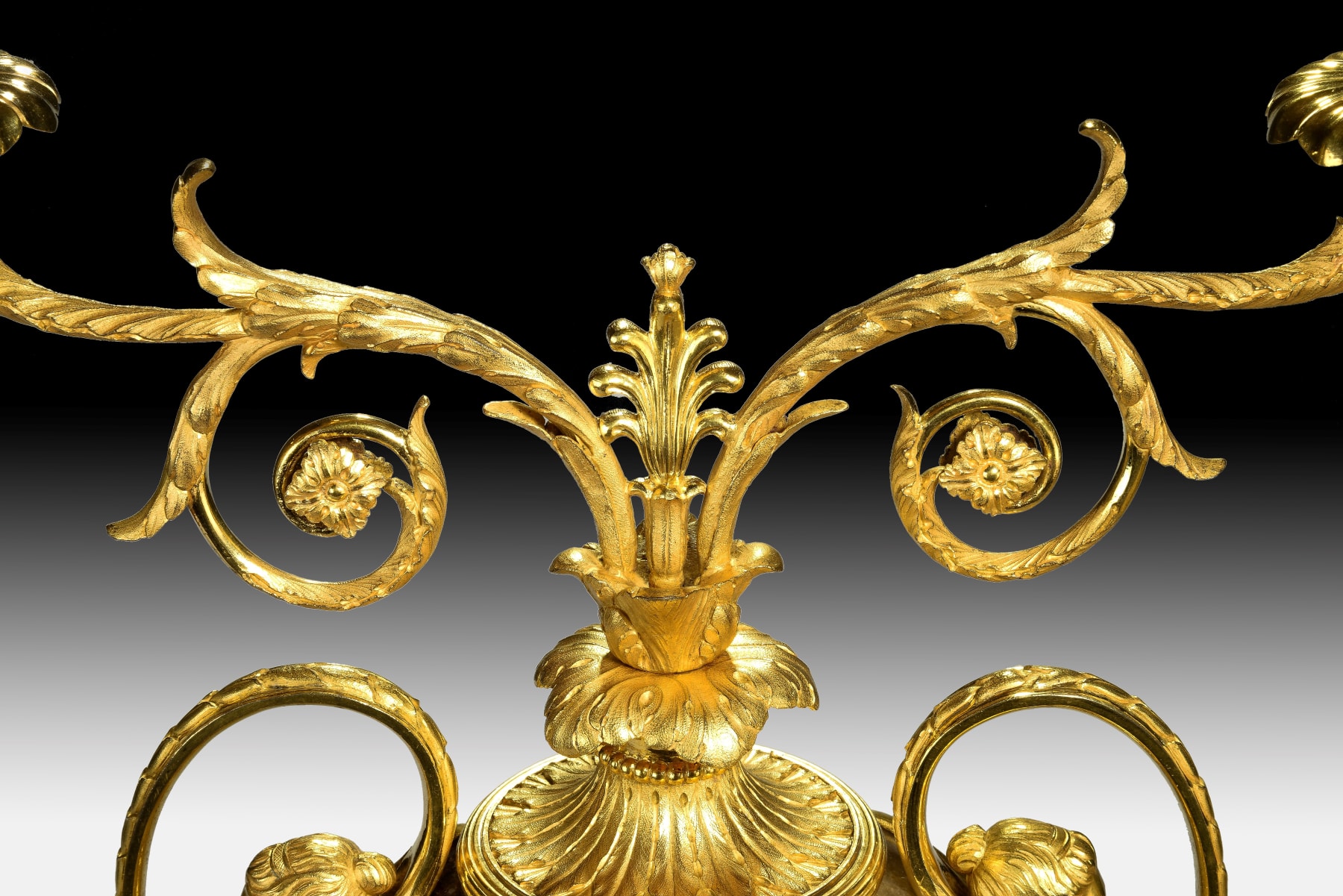 Blue John and Ormolu Wing-figured Candle Vase