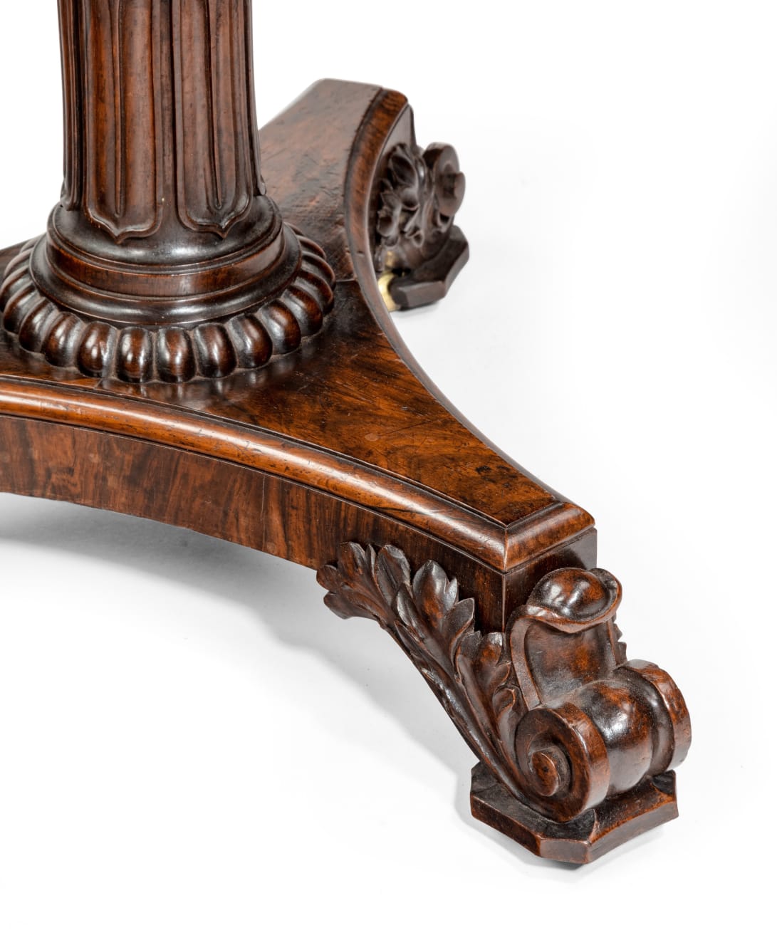 George IV Rosewood Table with Italian Specimen Marble Top