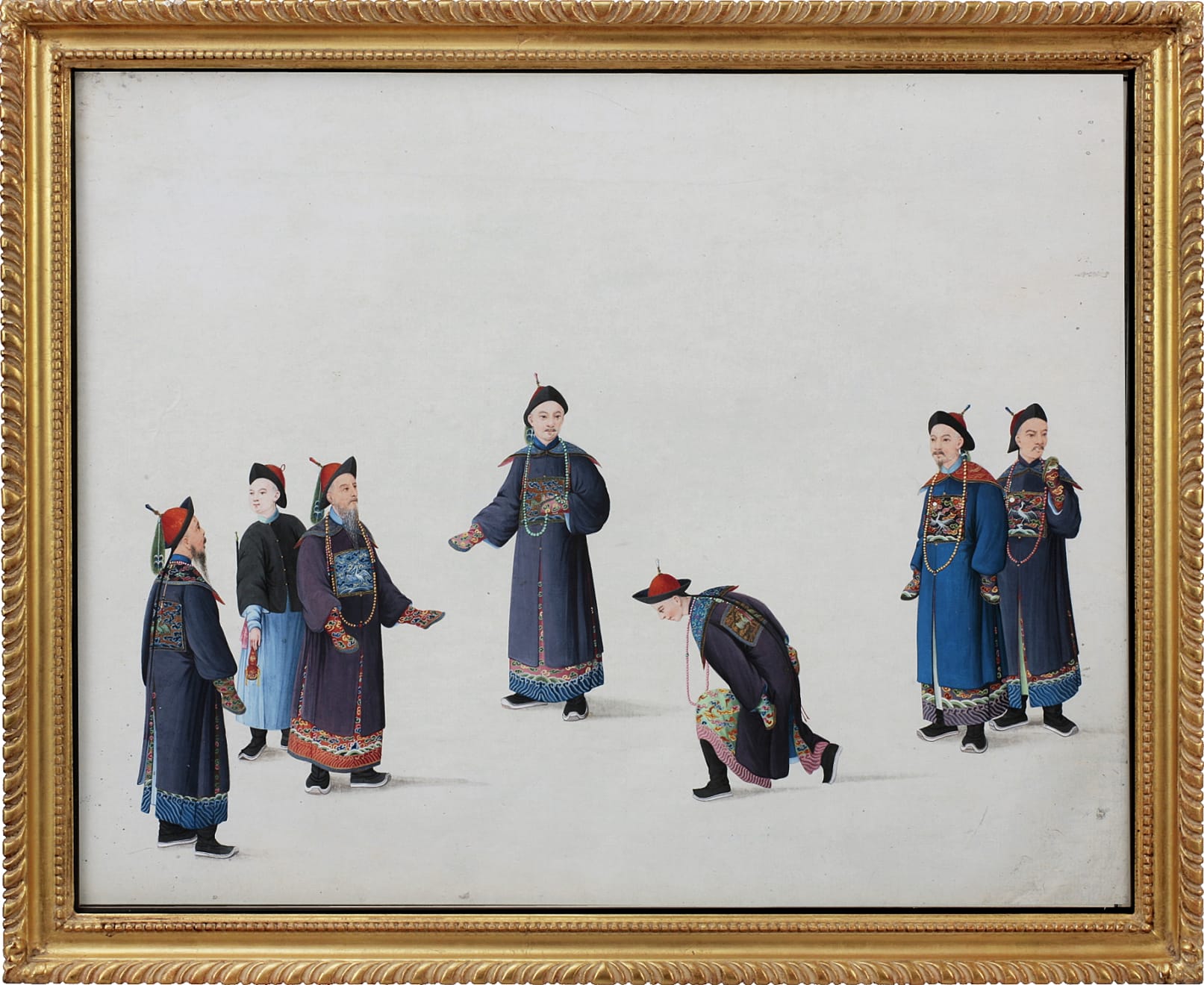 Rare Set of 20 Chinese Export Watercolours Representing The Customs and Trades of China