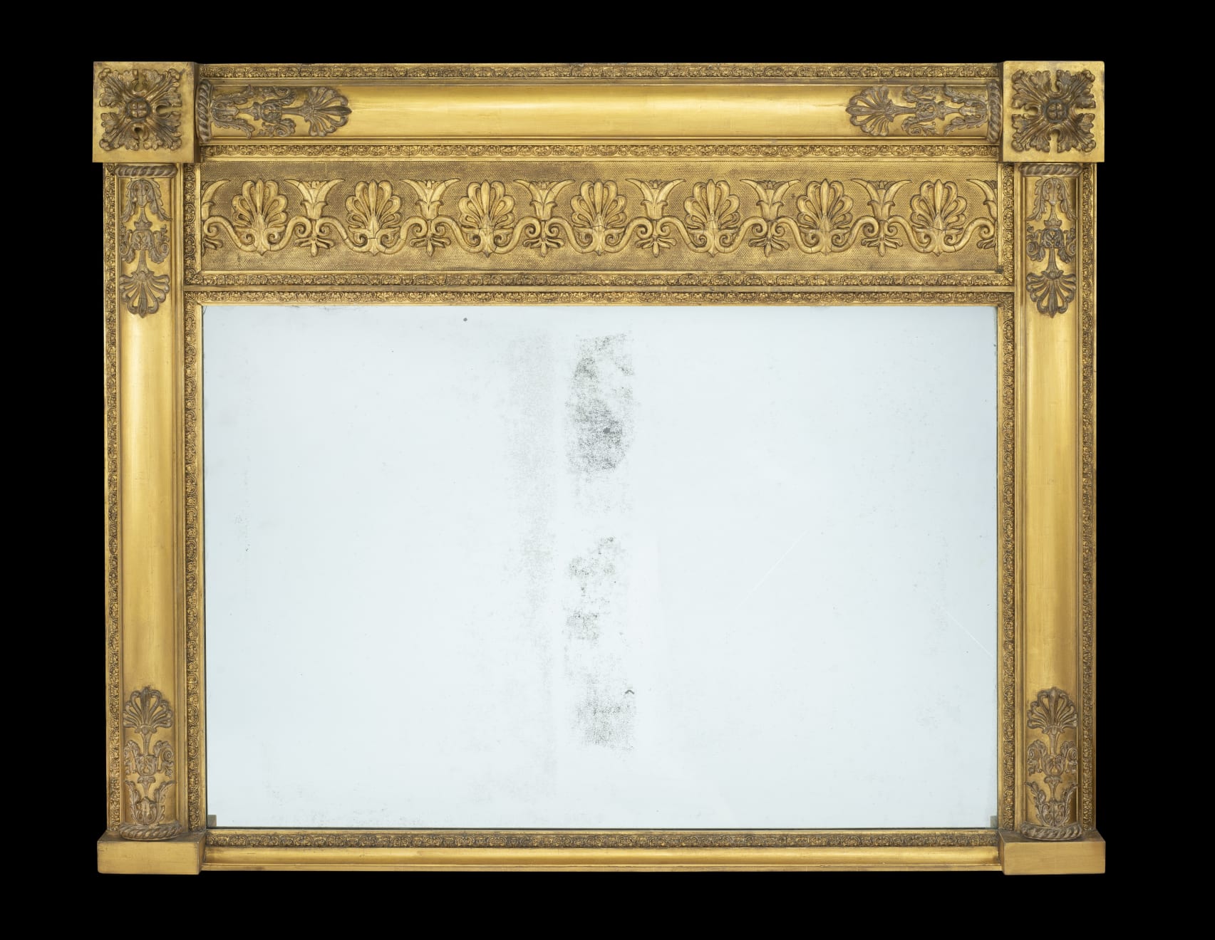 Coulborn antique Regency Gilt and Gesso Overmantel Mirror
