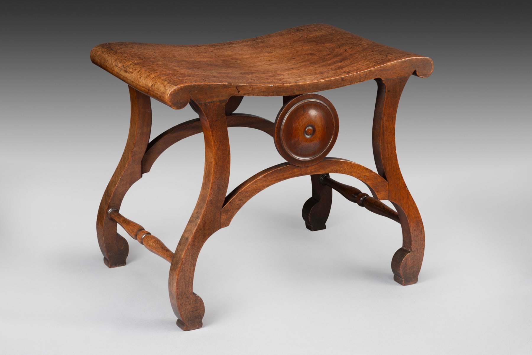 Coulborn antiques mahogany stool attributed to Chippendale