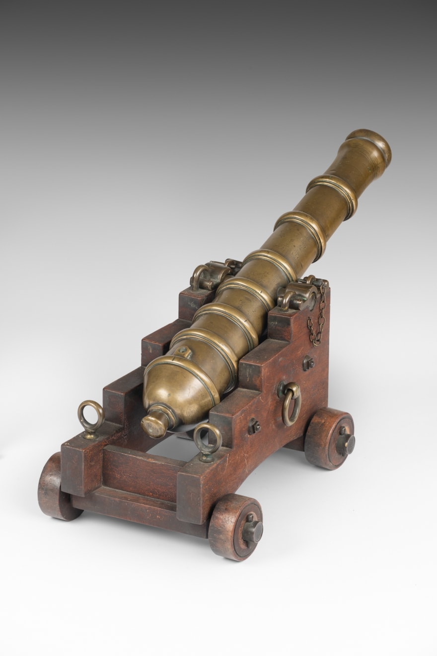 19th Century Chinese Brass Model Cannon