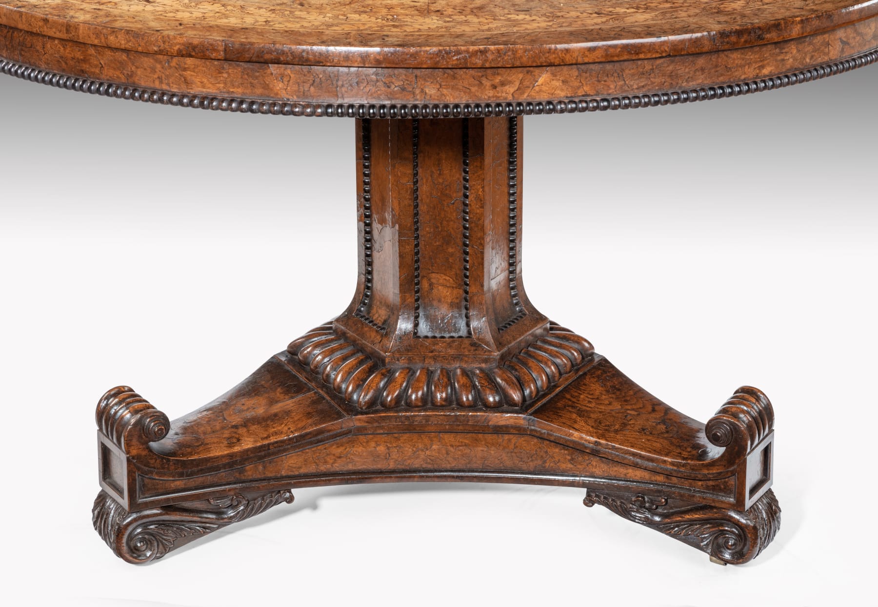 Regency Burr Oak Circular Table