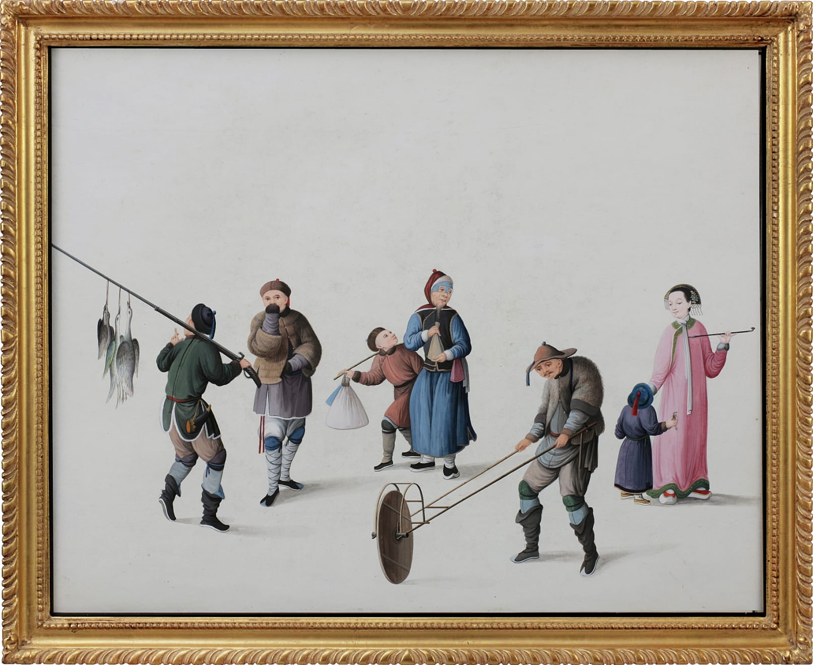 Rare Set of 20 Chinese Export Watercolours Representing The Customs and Trades of China