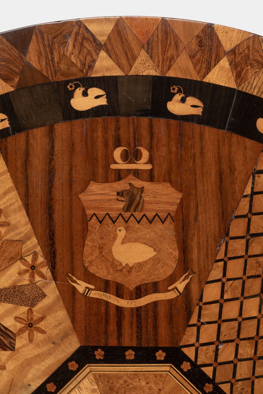 Jamaican inlaid table attributed to Ralph Turnbull of Kingston