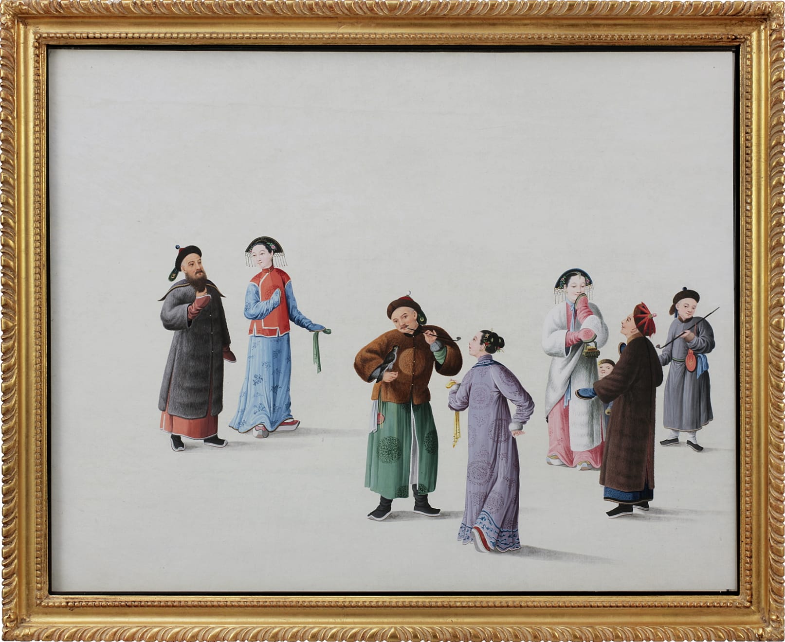 Rare Set of 20 Chinese Export Watercolours Representing The Customs and Trades of China