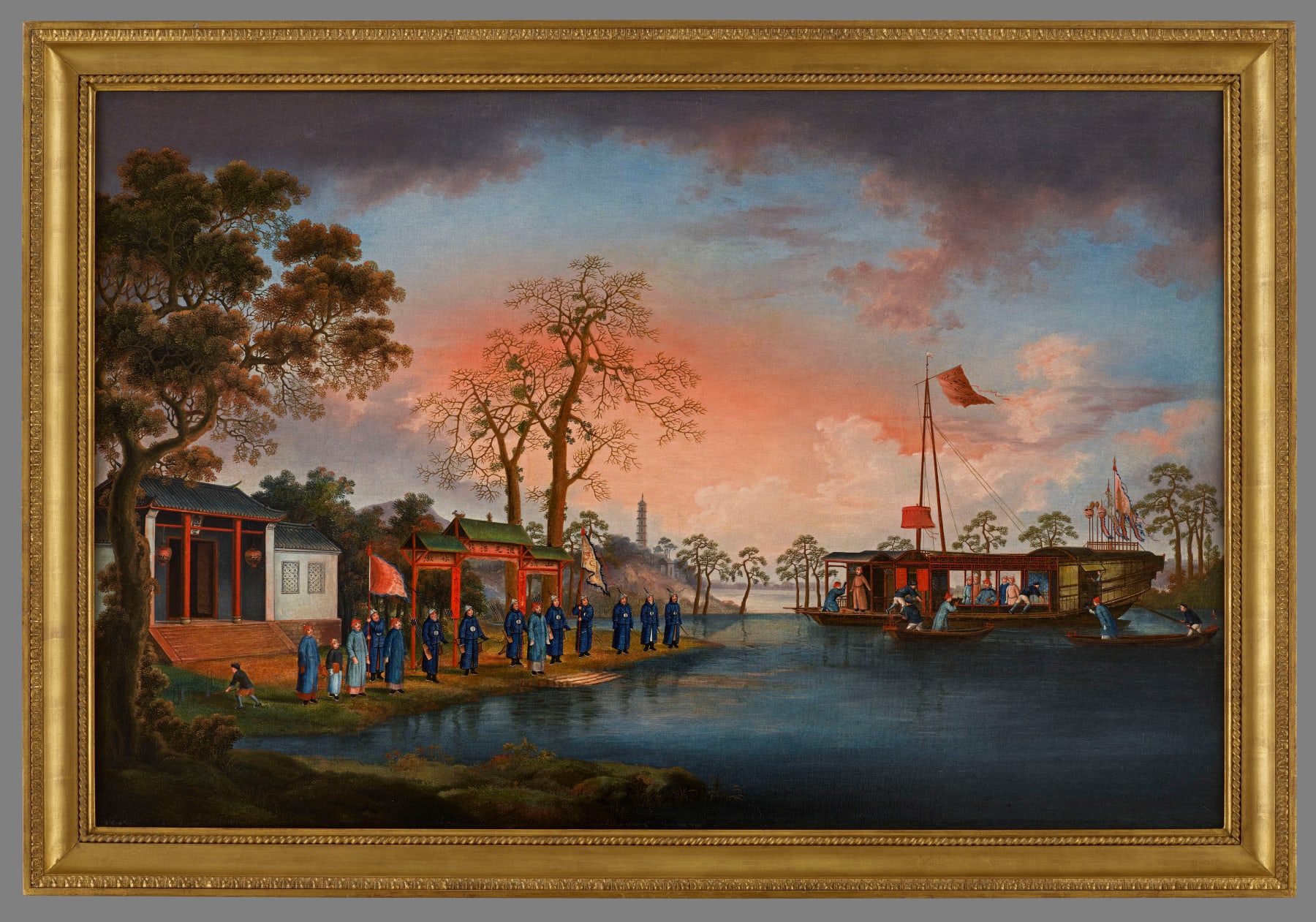 Coulborn Antiques The Four Seasons Fatqua Chinese Export Painting