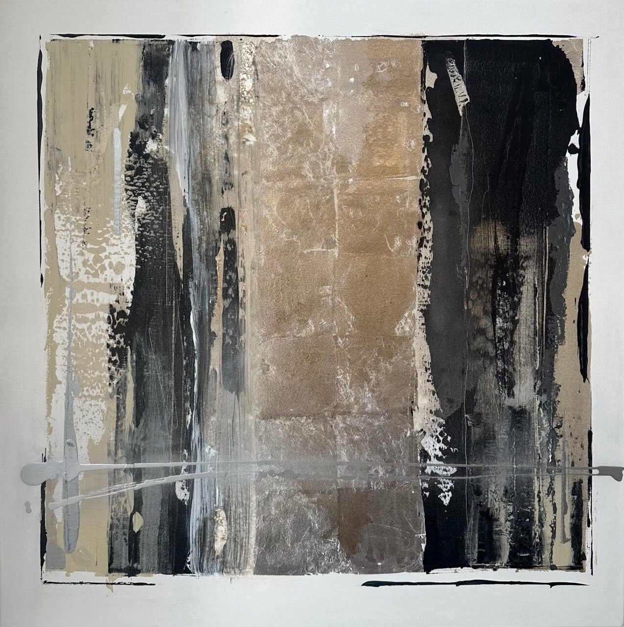 Johanna Patrisso, Angeles Alineados Black and White I, 2022
