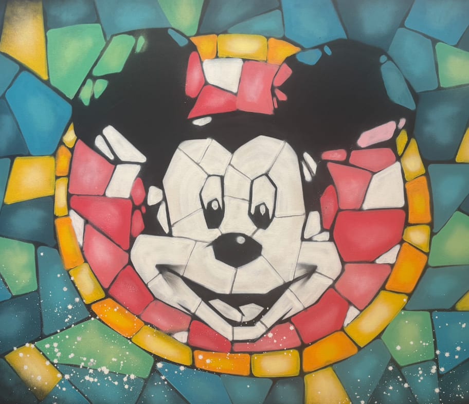 Binho Ribeiro, Mickey em Fragmentos Vitrais, 2024