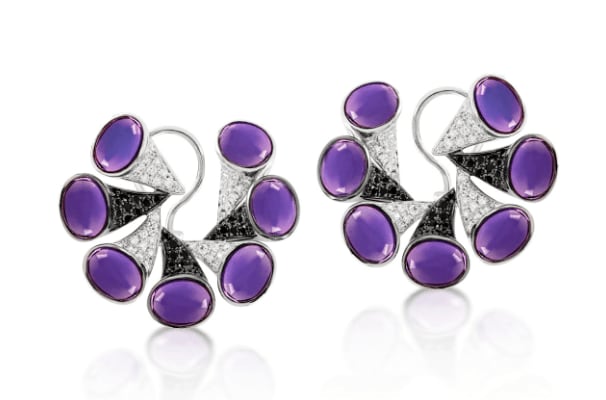 Ananya, Nazar C-Clip Earrings, Amethyst