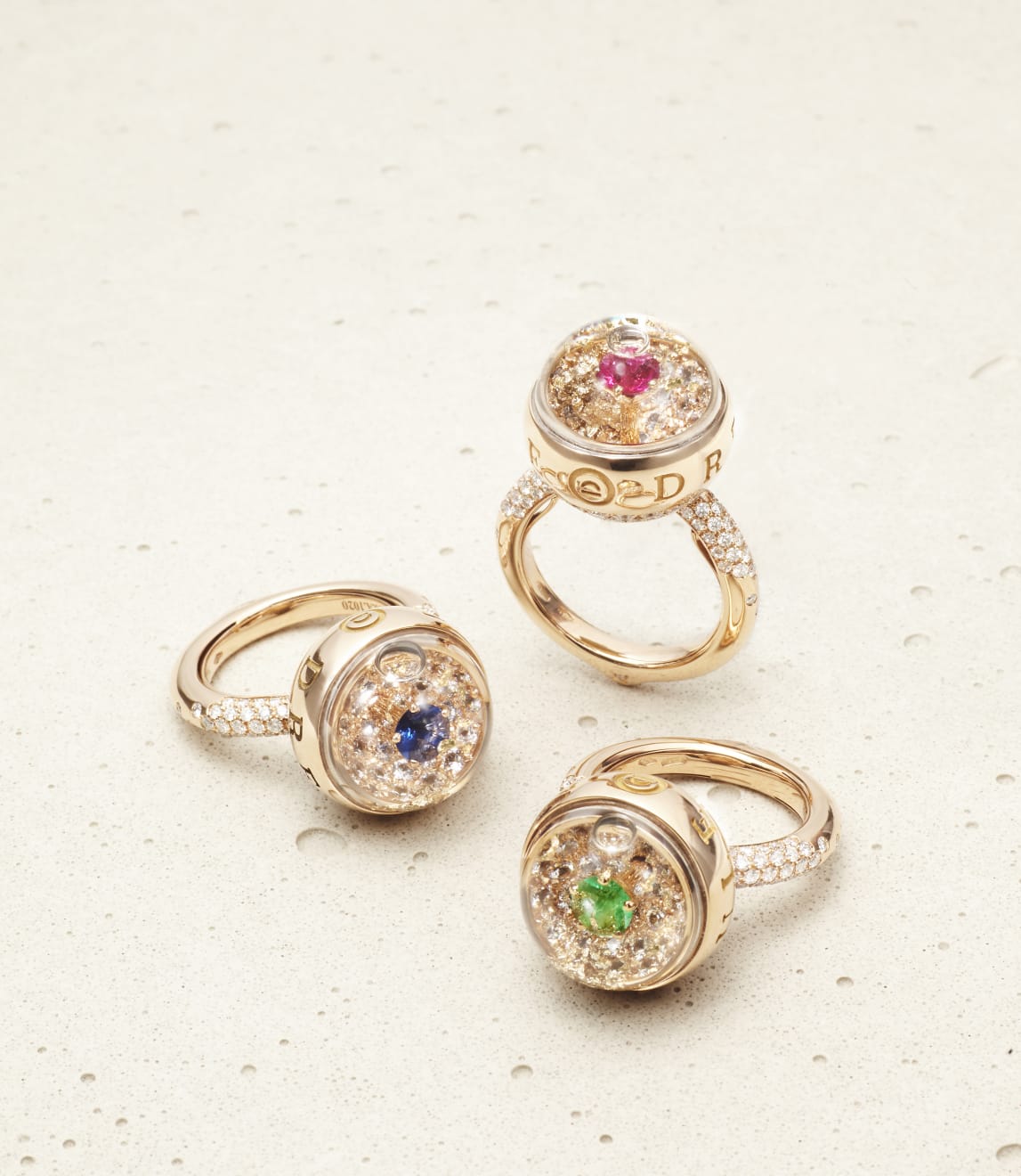 Dreamboule, SOLITAIRE, Chic & Shine collection blue ring
