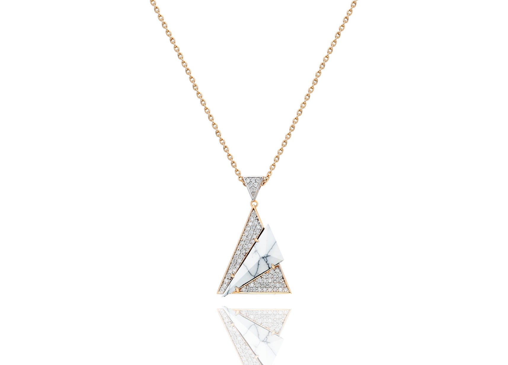 Terzihan, Neutra: Aztec Pendant w/ White Agate