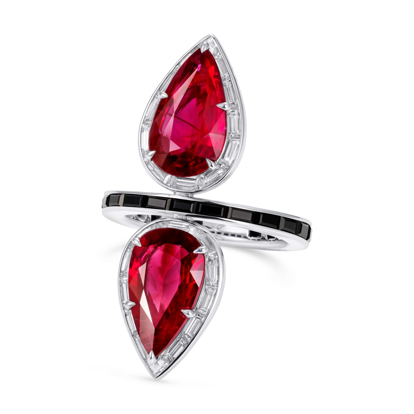 Tabbah Ruby diamond and onyx ring The House of Luxury