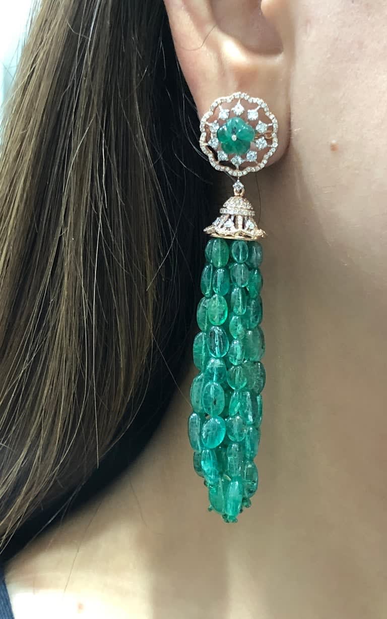 Vishal Jewels, Pinwheel Tassel Earrings