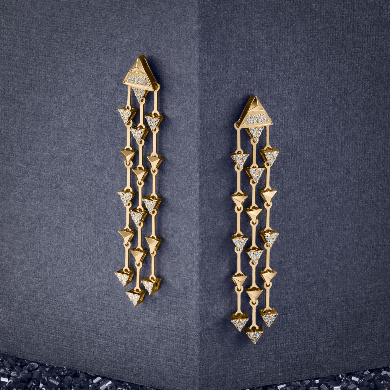 Alessa Jewelry, FRAGMENT TRILOGY EARRINGS