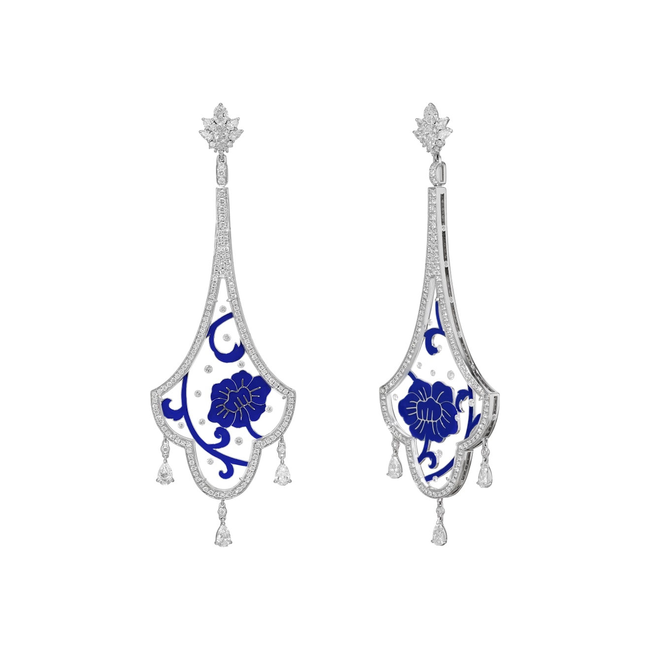 Aisha Baker, Frozen in Time - Peony Symphony Earrings