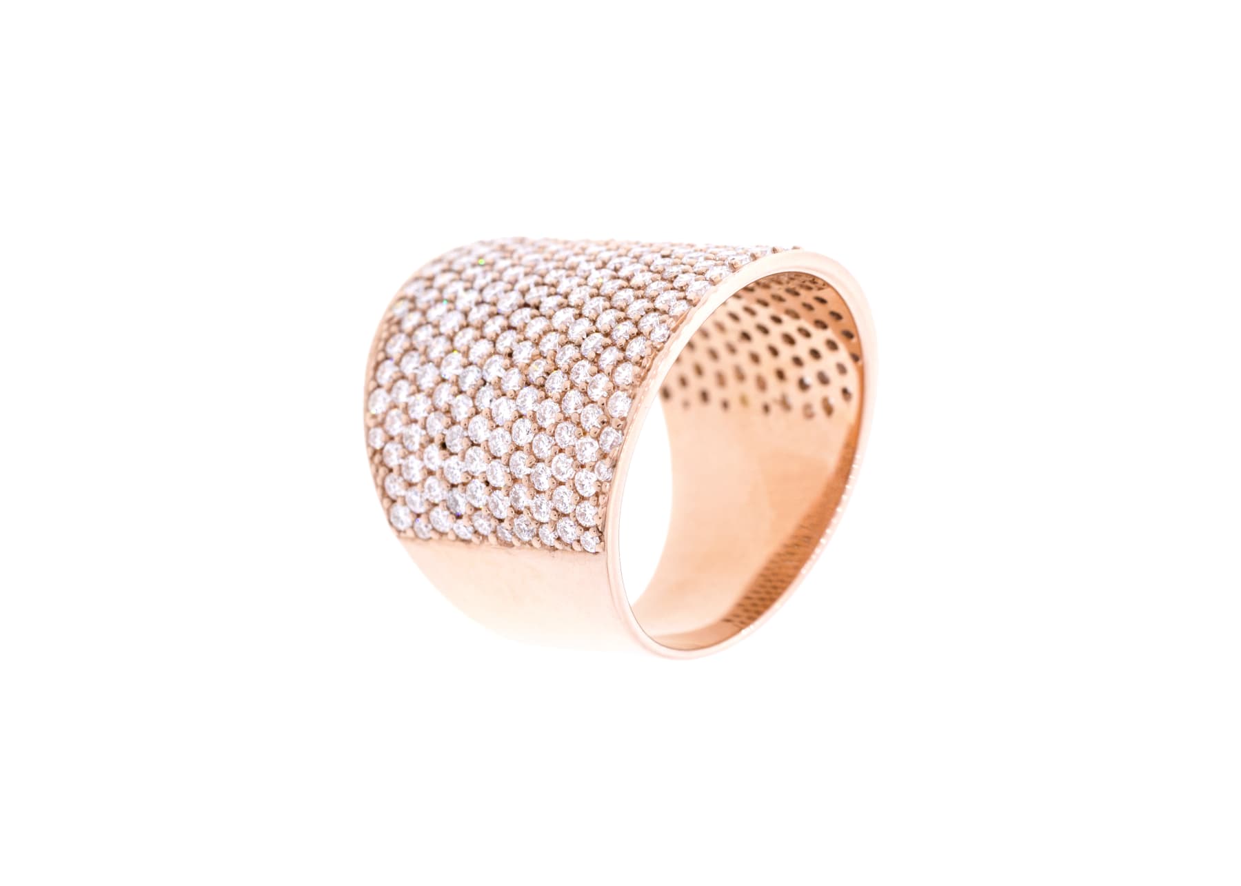 Alessa Jewelry, Pipe Pave Ring