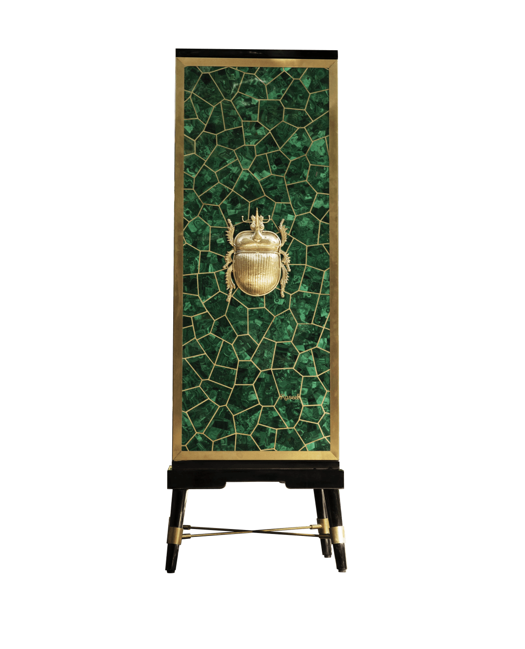 Casa Paradox, Beetle Bar (gold & malachite)