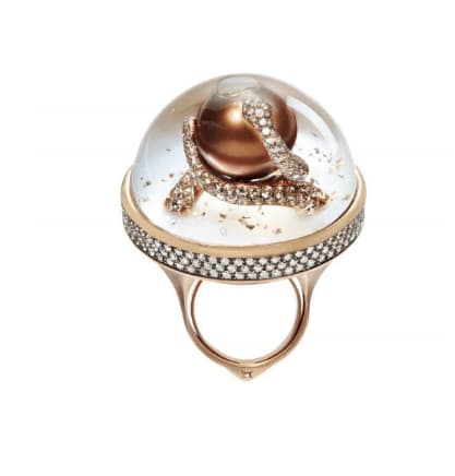 Dreamboule, Chic & Shine: Snake & Pearl Ring