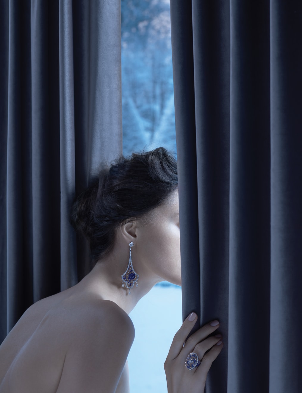 Aisha Baker, Frozen in Time - Peony Symphony Earrings