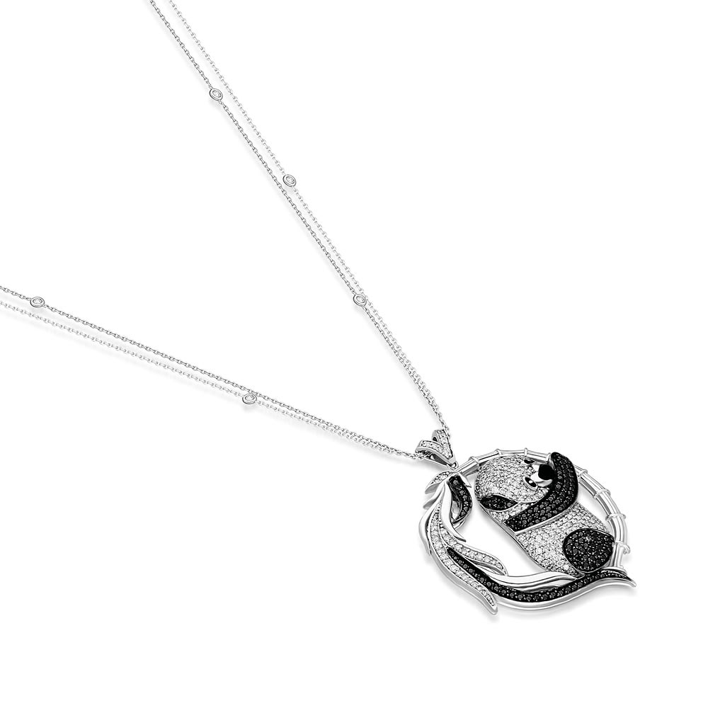 Terzihan, Kameleona: The Panda Medallion w/Black&White Diamonds Limited Edition