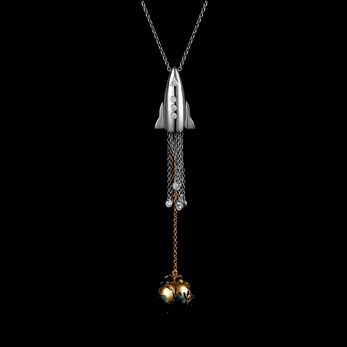 Maya, Cosmic: Rocket pendant