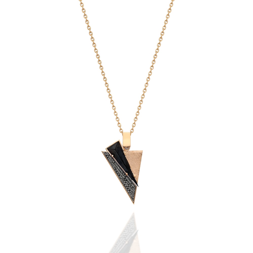 Terzihan, Neutra: Black Aztec Pendant w/ Black Onyx