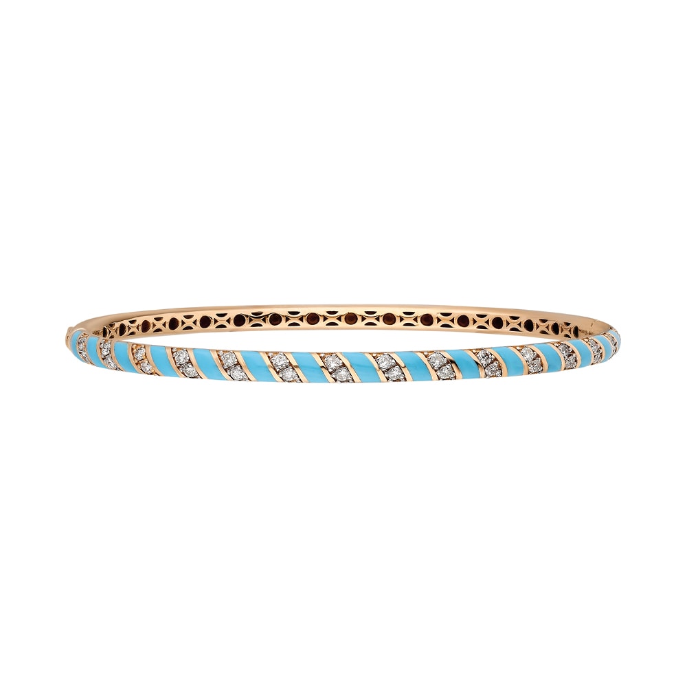 Terzihan, Fizzy: Tornado Bracelet w/Baby Blue MOP Enamel