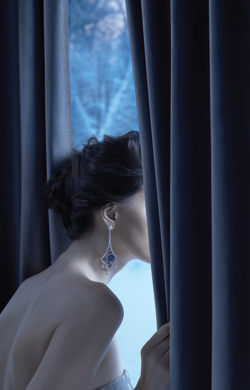 Aisha Baker, Frozen in Time - Peony Symphony Earrings