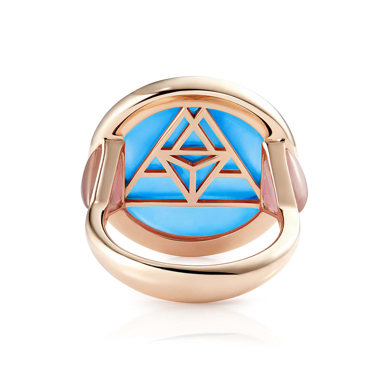 Maya, Sonya: ring with blue quartz