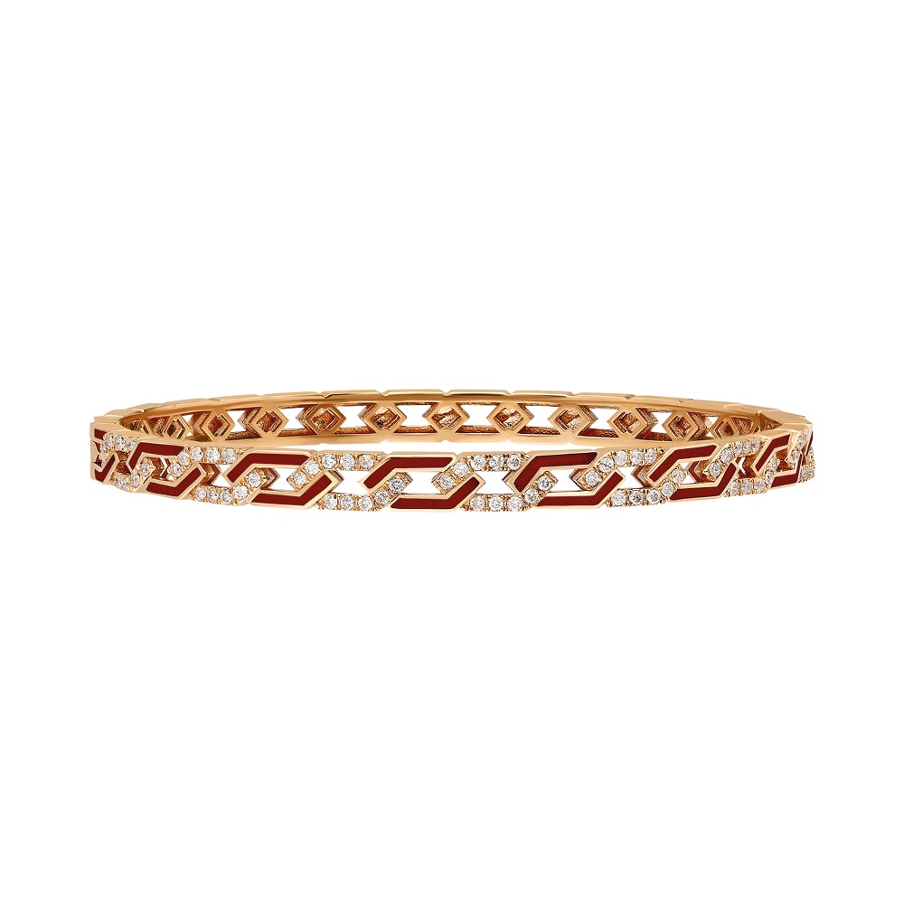 Terzihan, Fizzy: Rebel Bracelet W/Diamonds - Red