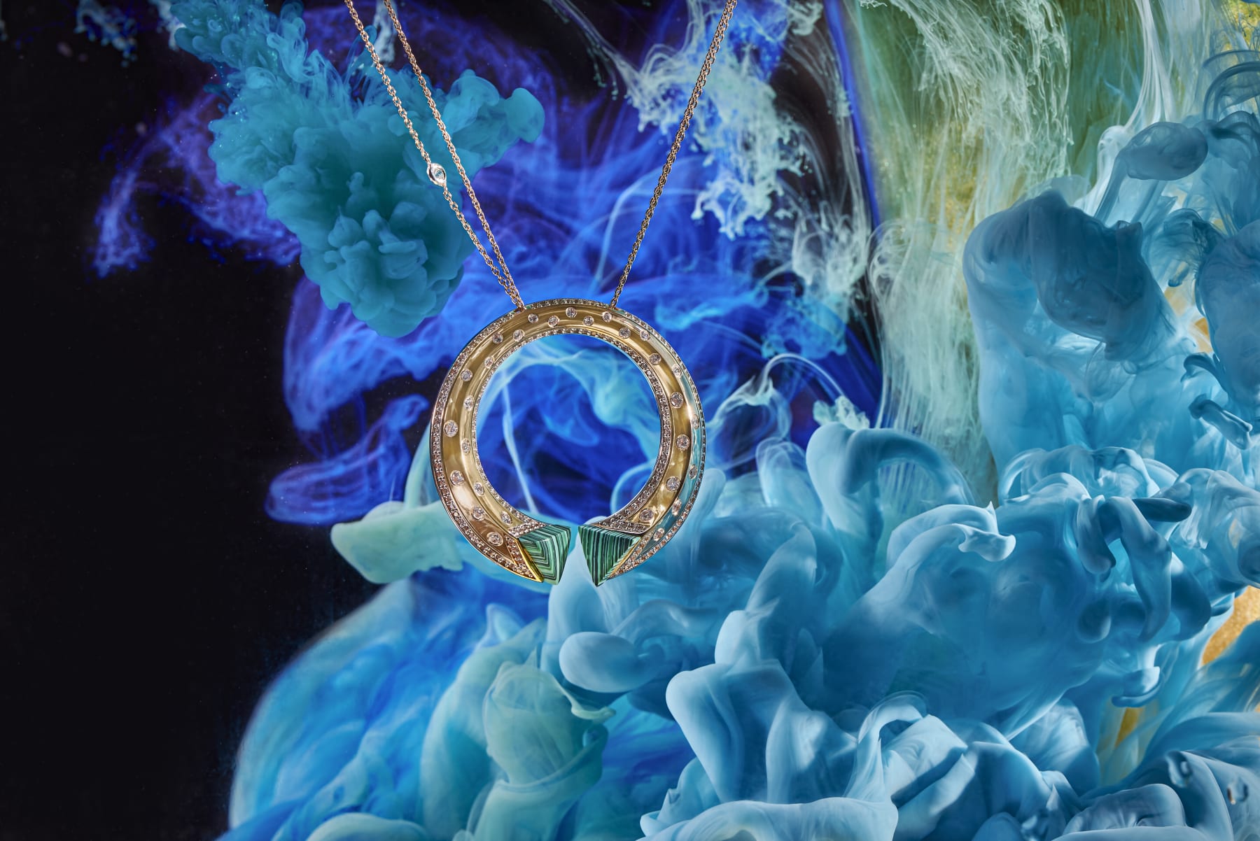 Terzihan, Neutra: Balance Pendant w/Malachite