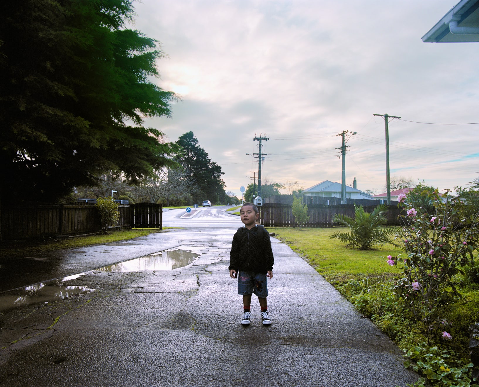 Edith Amituanai, Isaac on the driveway before school, 2009
