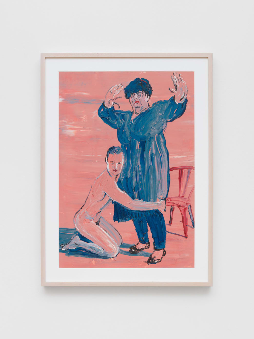 Rui Ferreira, A Naked Admirer Enters the Room and Hugs Sue Tilley's Knees II, 2021