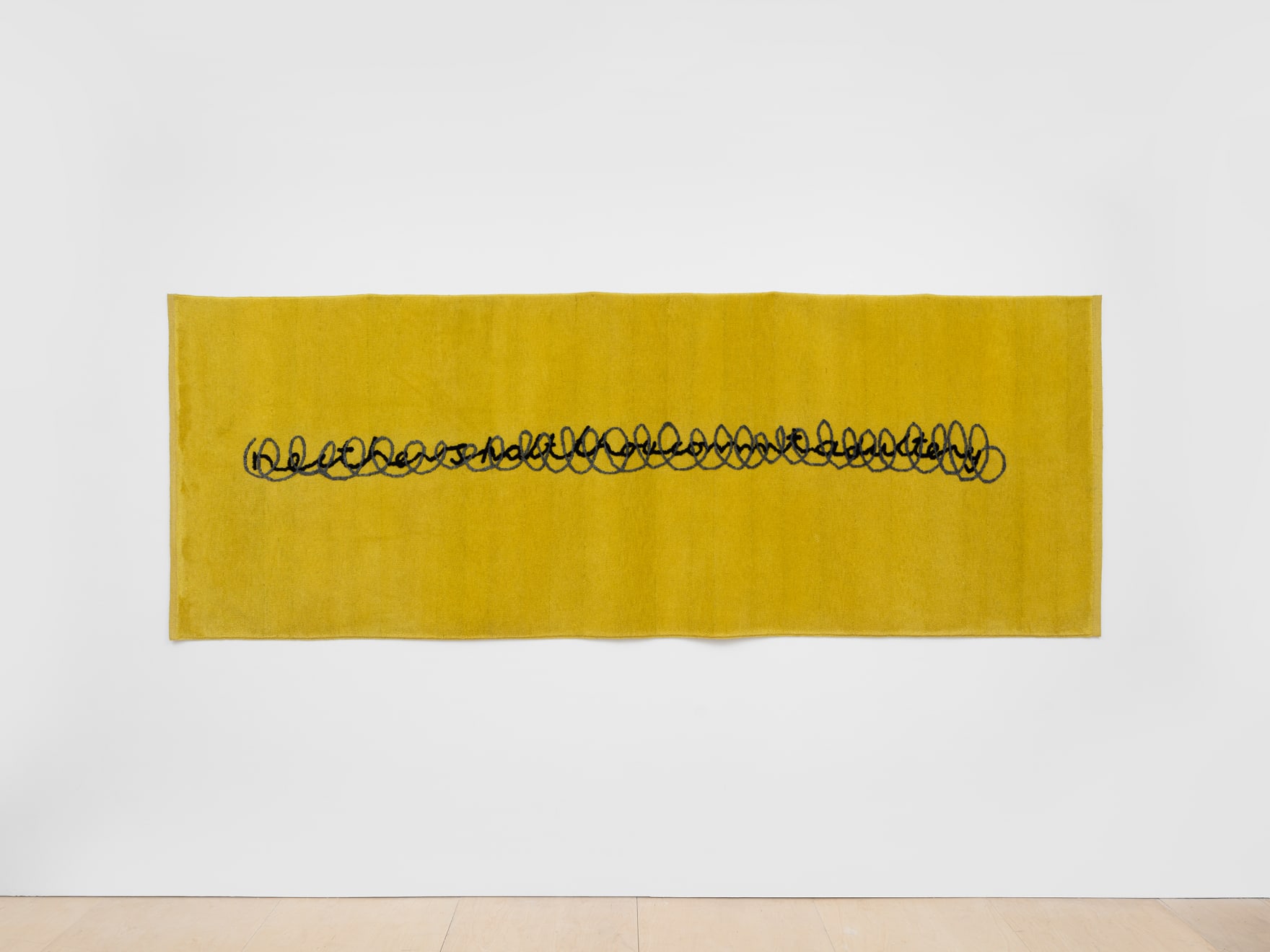 Nicholas Pope, Unreadable Commandment ‘neither shalt thou commit adultery’, 2020