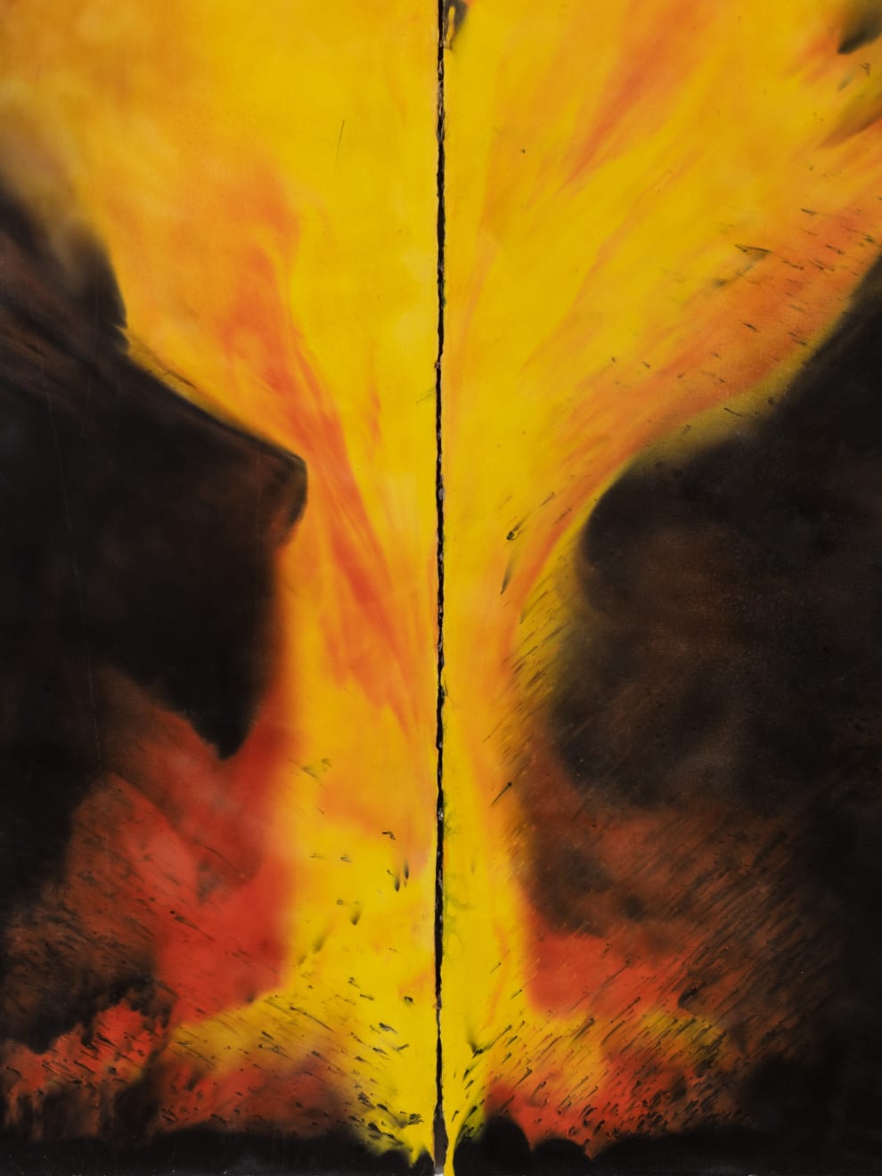 Harminder Judge, Untitled (soil cursed and lit and burst), 2022