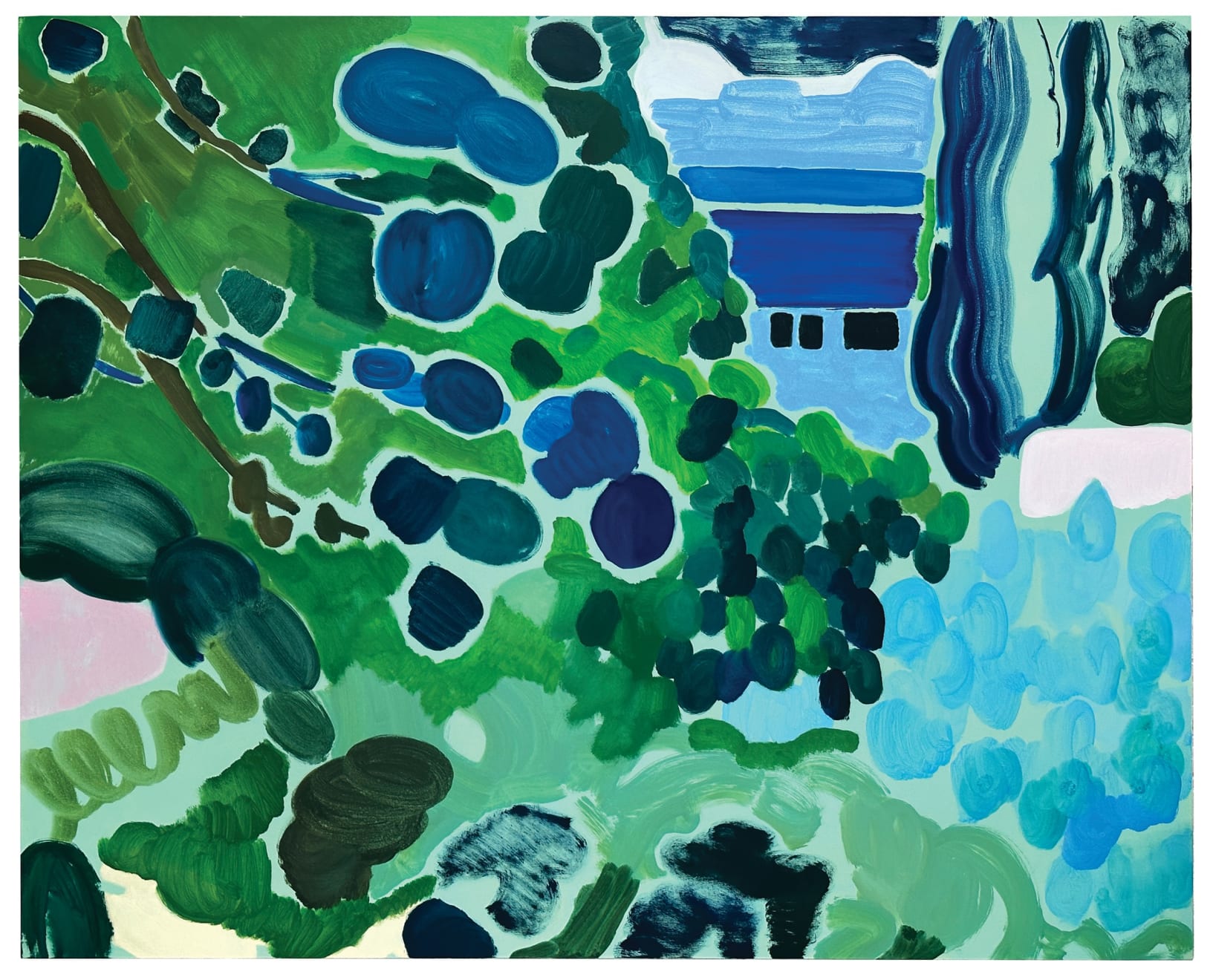 Tim Braden, villa Jalobey greens and blues, 2023