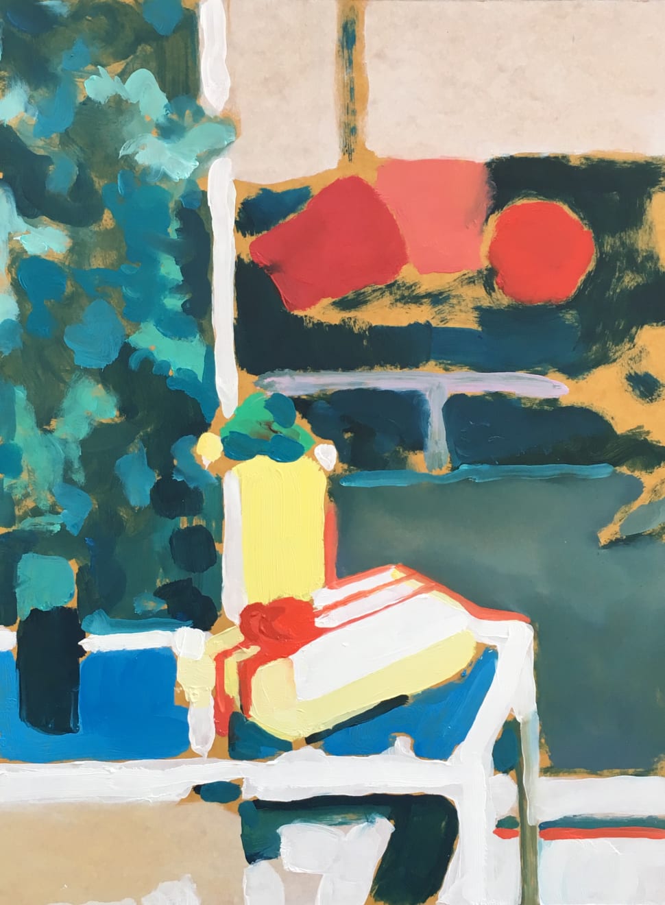 Tim Braden, Interior with Present, 2019